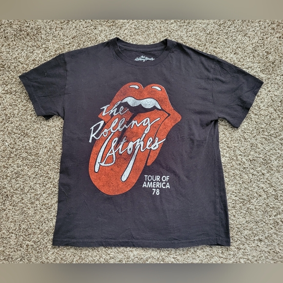 The Rolling Stones Women's T-shirt Tee Shirt Black Size Small - Picture 1 of 3